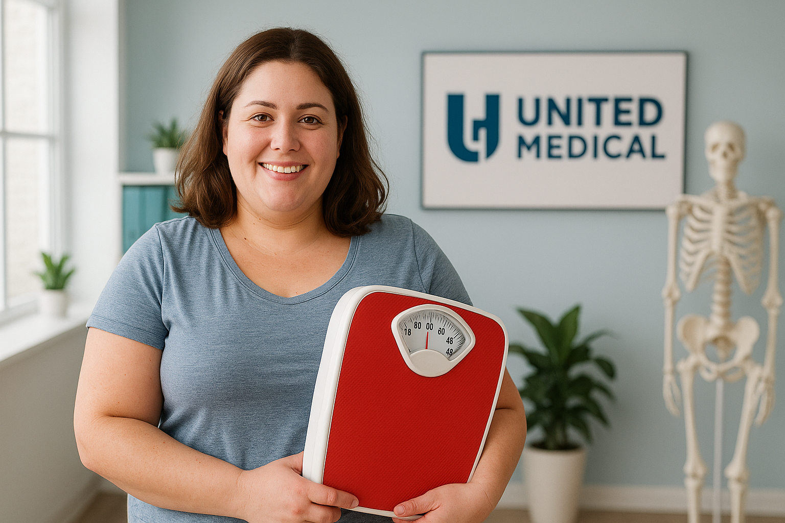 Woman jogging outdoors as part of a sustainable weight loss plan