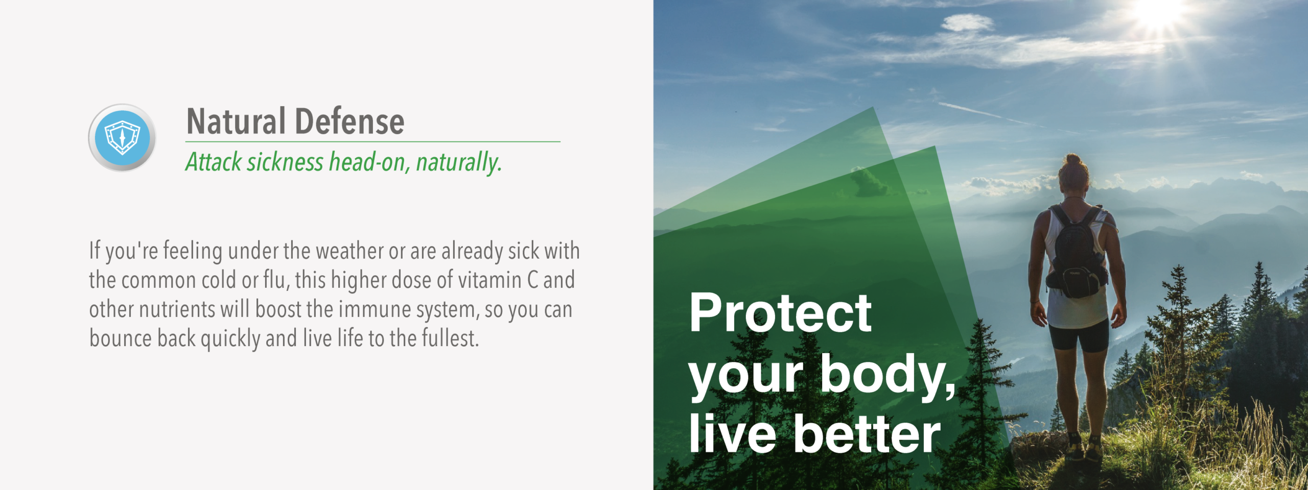 Natural Defense IV hydration banner