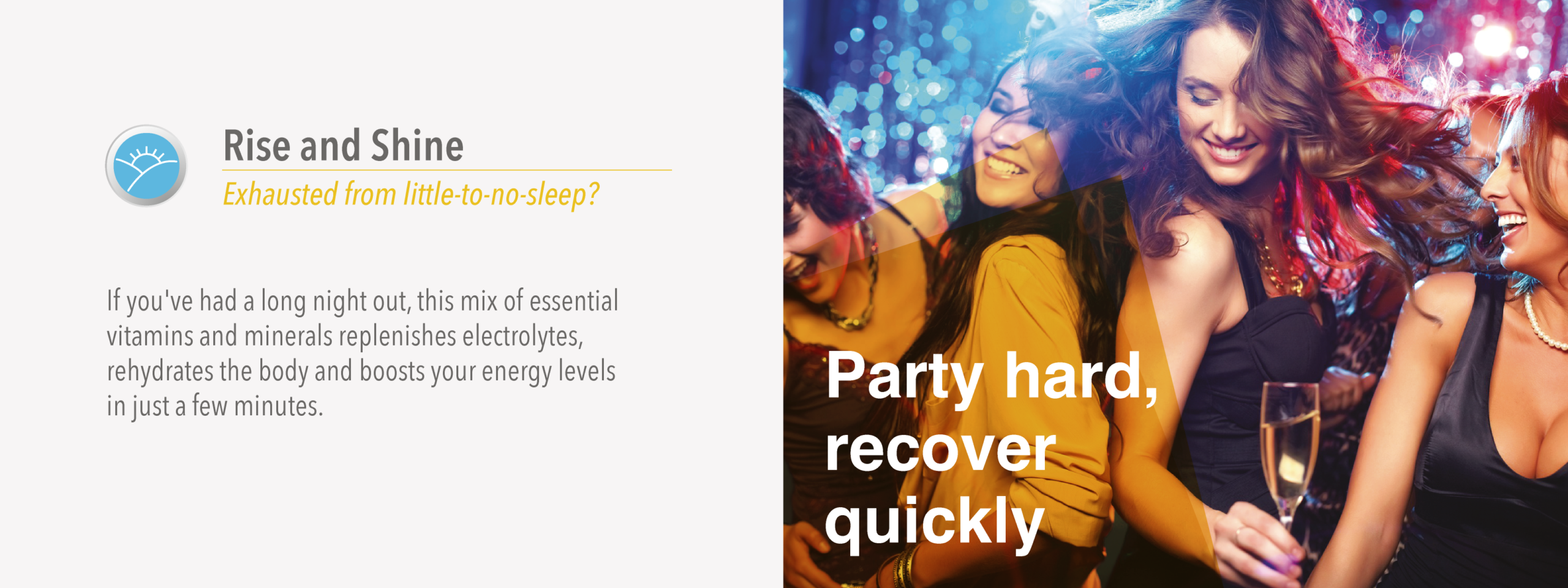 Rise and Shine IV hydration banner