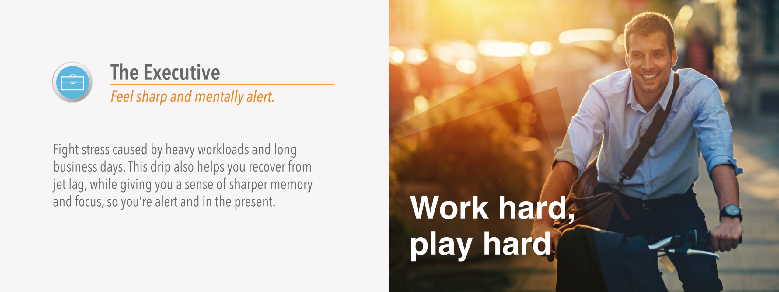 The Executive IV hydration banner