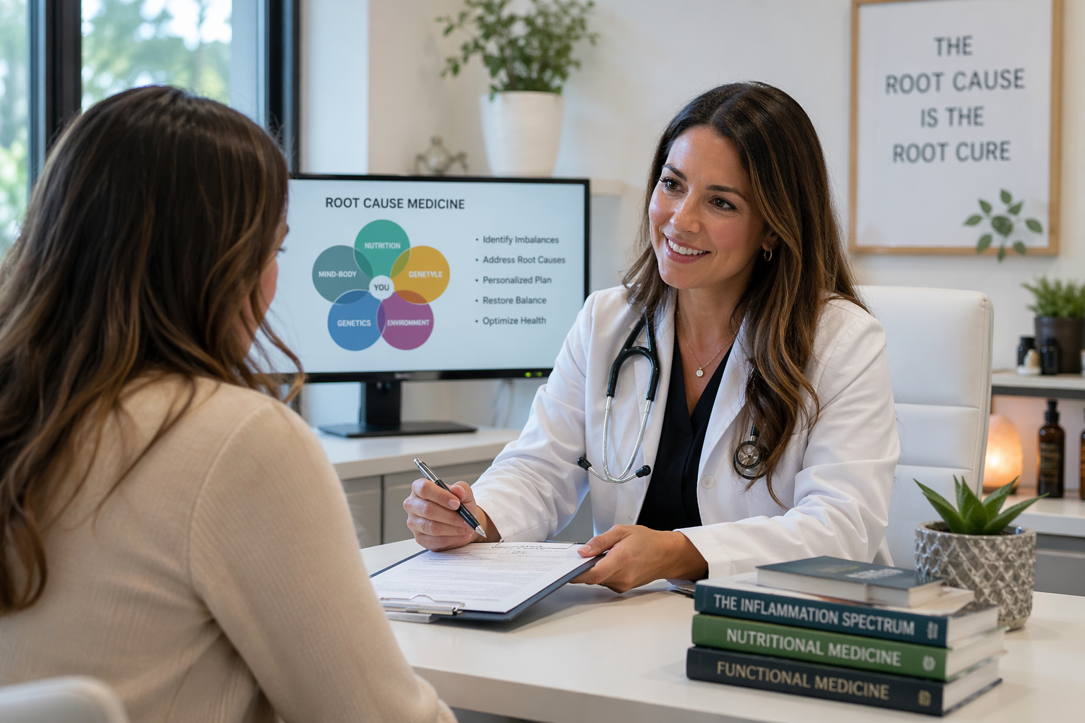 Functional medicine consultation with female doctor and patient at United Medical in Hagerstown MD